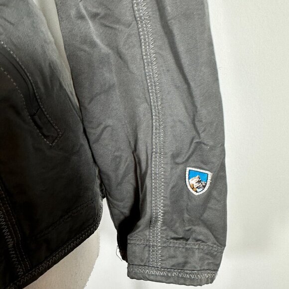 Kuhl Women's Sz XS Projekt Jacket Full Zip Hooded Dynawax Water Resistant Gray - Picture 6 of 14